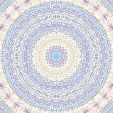 Soyut dijital fraktal model. Yuvarlak mandala dekoratif desen.