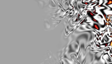 Soyut dijital fraktal model. Dalgalı doku.