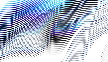 Soyut dijital fraktal model. Yatay oryantasyon. İnce satır tekrarı.