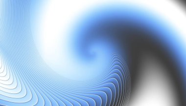 Soyut dijital fraktal model. Soyut fütüristik görüntü. Yatay yönelim.