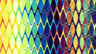 Soyut dijital fraktal model. Psikedelik dalgalı doku.