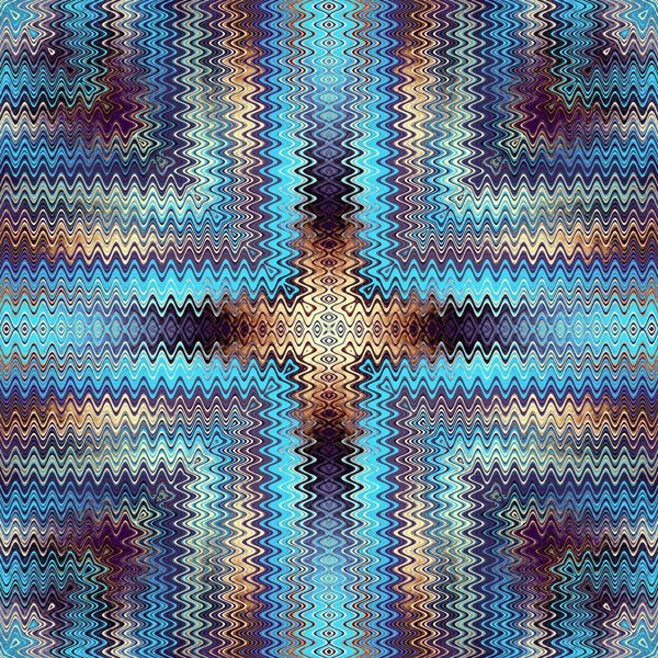 Art Numérique Abstrait Motif Fractal Modèle Géométrique Symétrique — Photo
