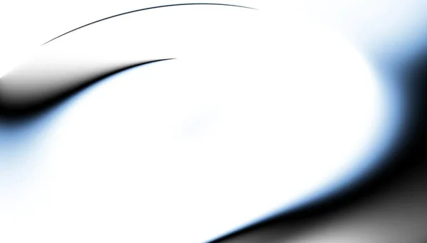 Soyut Dijital Fraktal Model Bulanık Pürüzsüz Doku Beyaz Arkaplanda Eğri — Stok fotoğraf