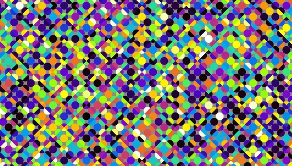 Abstract Digital Fractal Pattern Polka Dot Geometric Pattern — Stock Photo, Image