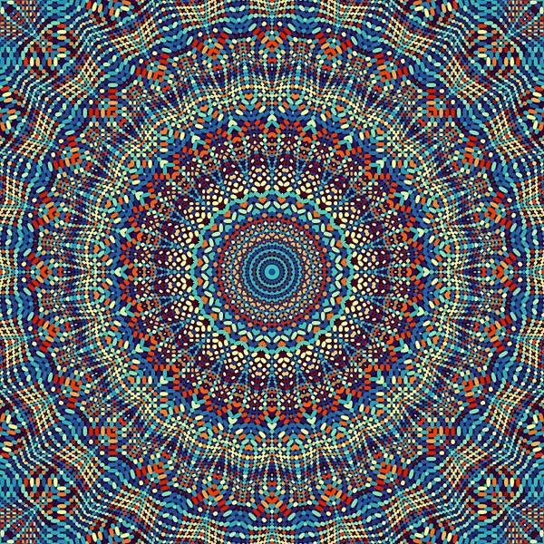 Αφηρημένο Ψηφιακό Φράκταλ Μοτίβο Στρογγυλή Μανδάλα Διακοσμητικό Μοτίβο — Φωτογραφία Αρχείου