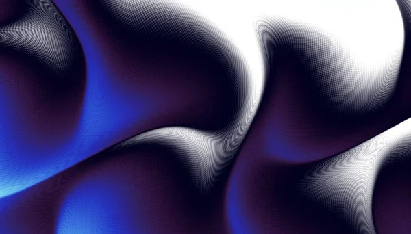 Abstract Digitaal Fractal Patroon Horizontale Oriëntatie Psychedelische Golvende Textuur — Stockfoto