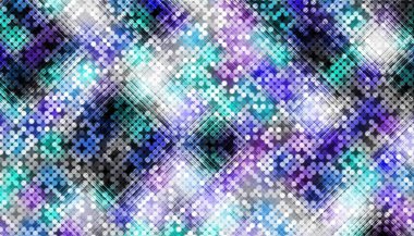 Soyut dijital fraktal model. Bulanık efektli benek deseni.