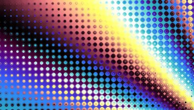 Soyut dijital fraktal model. Benekli mozaik fayans dokusu. Yatay yönelim.