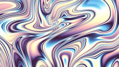 Soyut dijital fraktal model. Yatay oryantasyon. Psikedelik dalgalı doku.