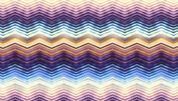 Abstract Digital Fractal Pattern Horizontal Orientation Chevron Pattern Background — Stock Photo, Image