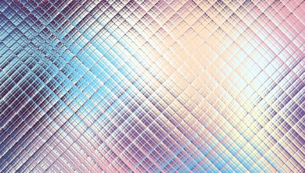 Abstract Digitaal Fractal Patroon Horizontale Oriëntatie Wazige Textuur Met Glaseffect — Stockfoto