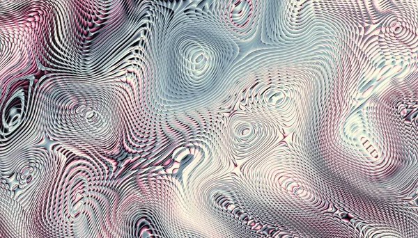 Abstract Digitaal Fractal Patroon Horizontale Oriëntatie Golvende Textuur — Stockfoto