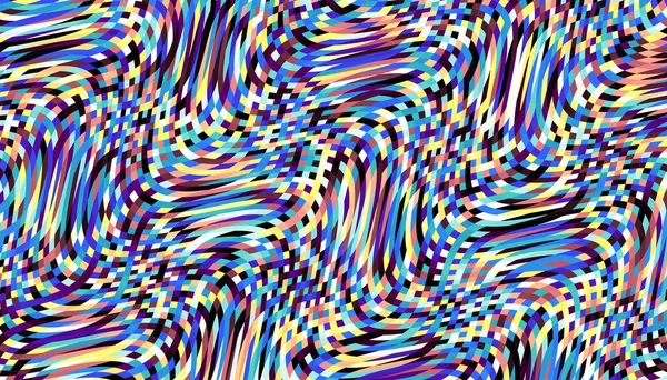 Абстрактный Цифровой Фрактальный Рисунок Горизонтальная Ориентация Психоделическая Волнистая Текстура — стоковое фото