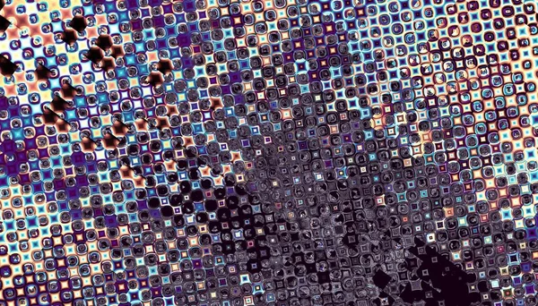 Abstraktes Digitales Fraktalmuster Futuristische Grunge Textur Polka Dot Grunge Muster — Stockfoto