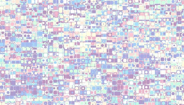 Abstract Digital Fractal Pattern Horizontal Orientation Gamma Pastel Colors — Stock Photo, Image