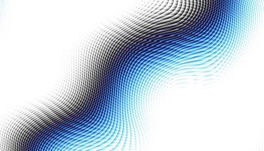 Soyut dijital fraktal model. Beyaz arkaplanda dalgalı doku.