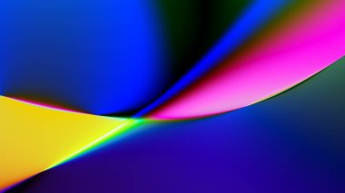 Soyut dijital fraktal model. Geleceğe yönelik bir eğilim. Görünüm oranı 16: 9 olan yatay arkaplan