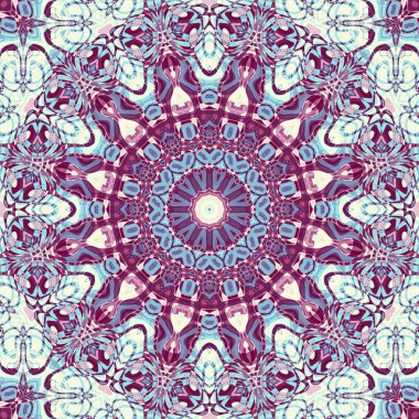 Soyut dijital fraktal model. Soyut mandala geçmişi. Kusursuz desen.