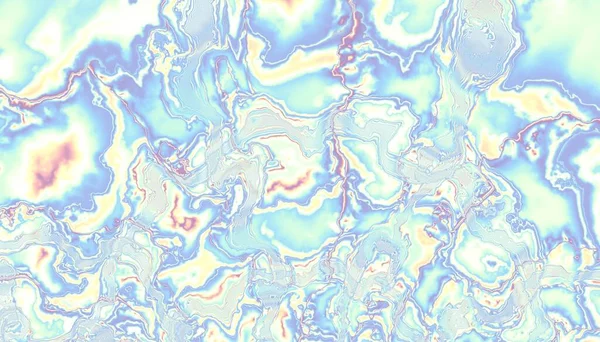 Abstrakt Digitalt Fraktalmönster Gamma Pastell Färger — Stockfoto