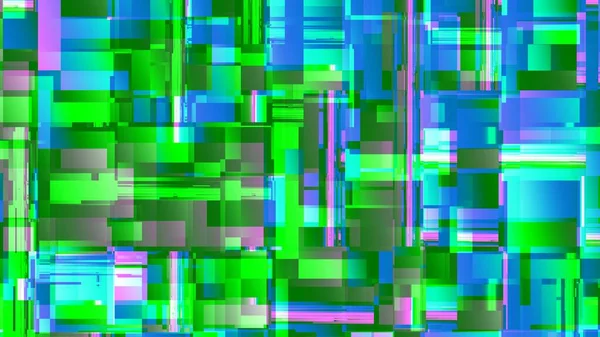 Абстрактный Цифровой Фрактальный Рисунок Геометрический Шаблон Футуристической Технологии Горизонтальный Фон — стоковое фото