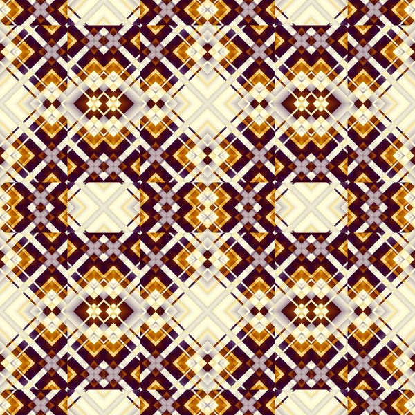 Abstract Digital Fractal Pattern Seamless Geometric Ornament — Stock Photo, Image