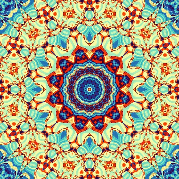 Abstraktes Digitales Fraktalmuster Abstrakter Mandala Hintergrund Nahtloses Muster — Stockfoto