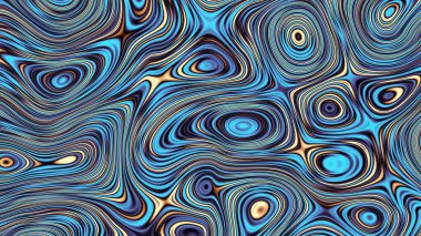 Soyut dijital fraktal model. Psikedelik dalgalı doku. Görünüm oranı 16: 9 olan yatay arkaplan