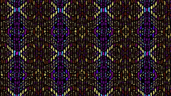 Digital Fractal Pattern Abstract Background Abstract Pattern African Ethnic Style — Stock Photo, Image