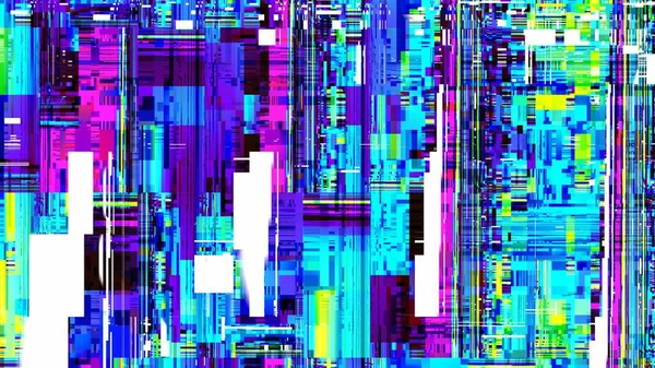 Digitalt Fraktalmönster Abstrakt Bakgrund Abstrakt Glitch Teknik Bild — Stockfoto