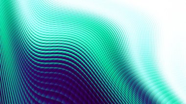 Soyut dijital fraktal model. Boş arkaplanda soyut şekiller. Görünüm oranı 16: 9 olan yatay arkaplan