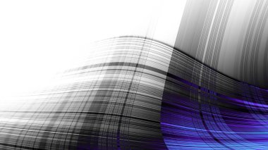 Soyut dijital fraktal model. Boş arkaplanda soyut şekiller. Görünüm oranı 16: 9 olan yatay arkaplan