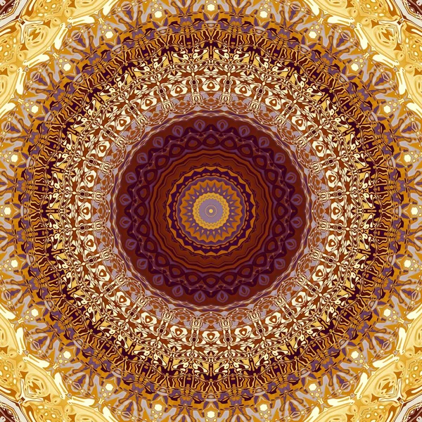 Modelul Fractal Digital Abstract Rotund Mandala Model Decorativ Ornament — Fotografie, imagine de stoc