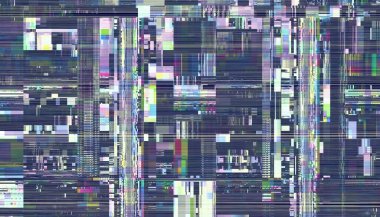 Soyut model. Soyut gelecek geometrik fraktal görüntüsü. Yatay arkaplan.