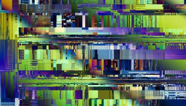 Soyut model. Soyut gelecek geometrik fraktal görüntüsü. Yatay arkaplan.