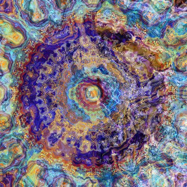 Klasik grunge mandala süs deseni. Kare arkaplan.