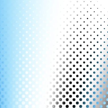 Soyut dijital fraktal model. Bulanık arkaplanda polka nokta.