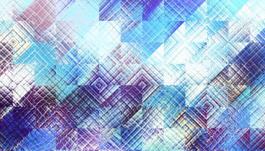 Soyut dijital fraktal model. Cam efektli bulanık doku. Yatay yönelim.