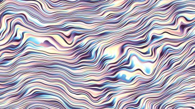 Soyut dijital fraktal model. Psikedelik dalgalı desen. Görünüm oranı 16: 9 olan yatay arkaplan