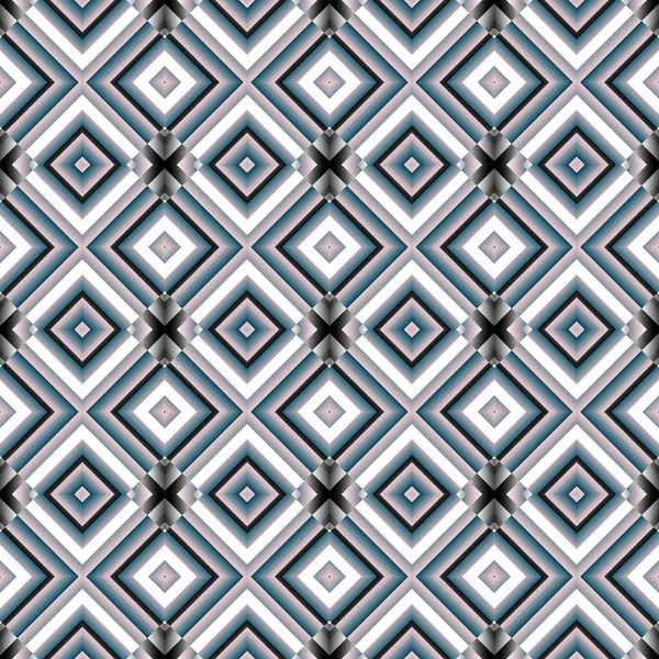Abstract Digital Fractal Pattern Seamless Geometric Ornament — Stock Photo, Image