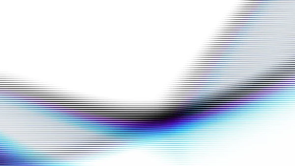 Digitaal Fractal Patroon Abstracte Achtergrond Dunne Lijnen Witte Achtergrond Horizontale — Stockfoto