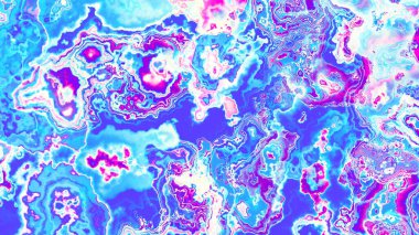Soyut dijital fraktal model. Görünüm oranı 16: 9 Psikedelik mermer desenli yatay arkaplan.