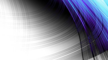 Soyut dijital fraktal model. Boş arkaplanda soyut şekiller. Görünüm oranı 16: 9 olan yatay arkaplan