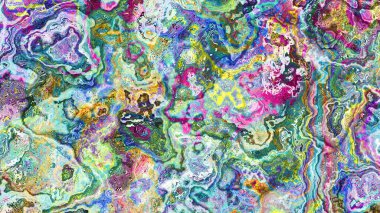 Soyut dijital fraktal model. Soyut mermer dokusu. Görünüm oranı 16: 9 olan yatay arkaplan