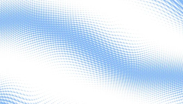 Patrón Fractal Digital Abstracto Orientación Horizontal Expresivas Líneas Azules Curvas — Foto de Stock