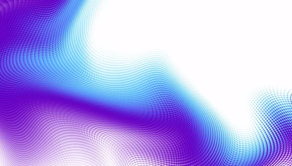 Abstract Digitaal Fractal Patroon Horizontale Oriëntatie Expressieve Gebogen Violette Blauwe — Stockfoto