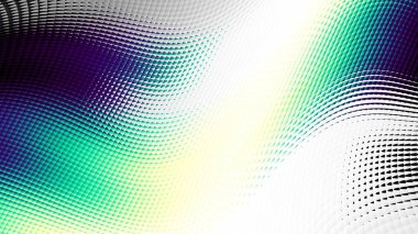 Soyut dijital fraktal model. Boş arkaplanda soyut şekiller. Görünüm oranı 16: 9 olan yatay arkaplan