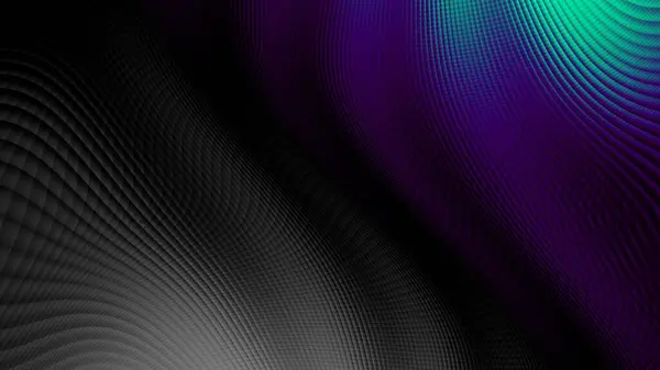 Padrão Fractal Digital Abstrato Padrão Ondulado Escuro — Fotografia de Stock
