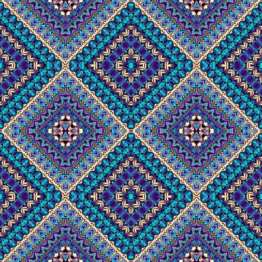 Soyut model. Düzenli kare dekoratif arka plan. Kusursuz desen. Klasik mozaik sanat modeli.