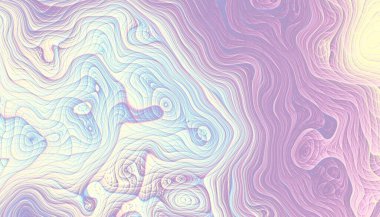 Soyut arkaplan. Psikedelik dalgalı doku.