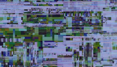 Soyut model. Soyut gelecek geometrik fraktal görüntüsü. Yatay arkaplan.